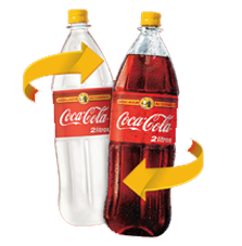 Depósto do Barão - PET de refrigerante coca-cola 2 litros